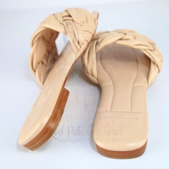 Marc Fisher Ltd. Women's Miyuki Woven Slide Sandals Light Pink Size 5 - Picture 5 of 12